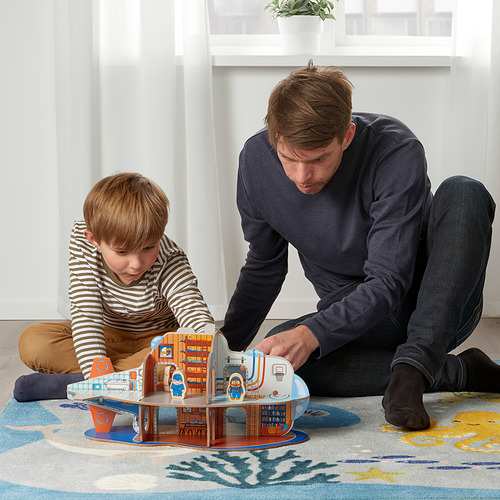 BLÅVINGAD submarine playset, 11 pieces