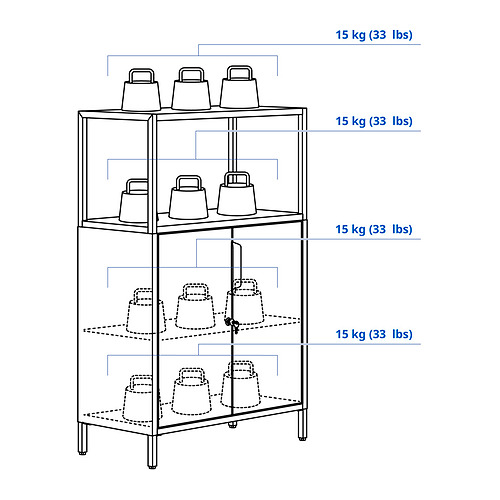 TROTTEN cabinet with doors