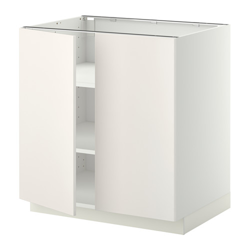 METOD base cabinet with shelves/2 doors