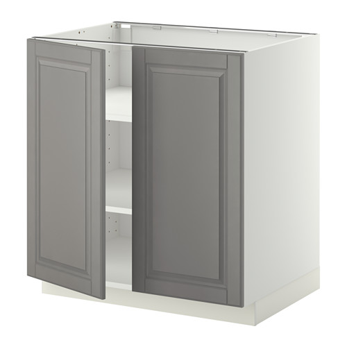 METOD base cabinet with shelves/2 doors