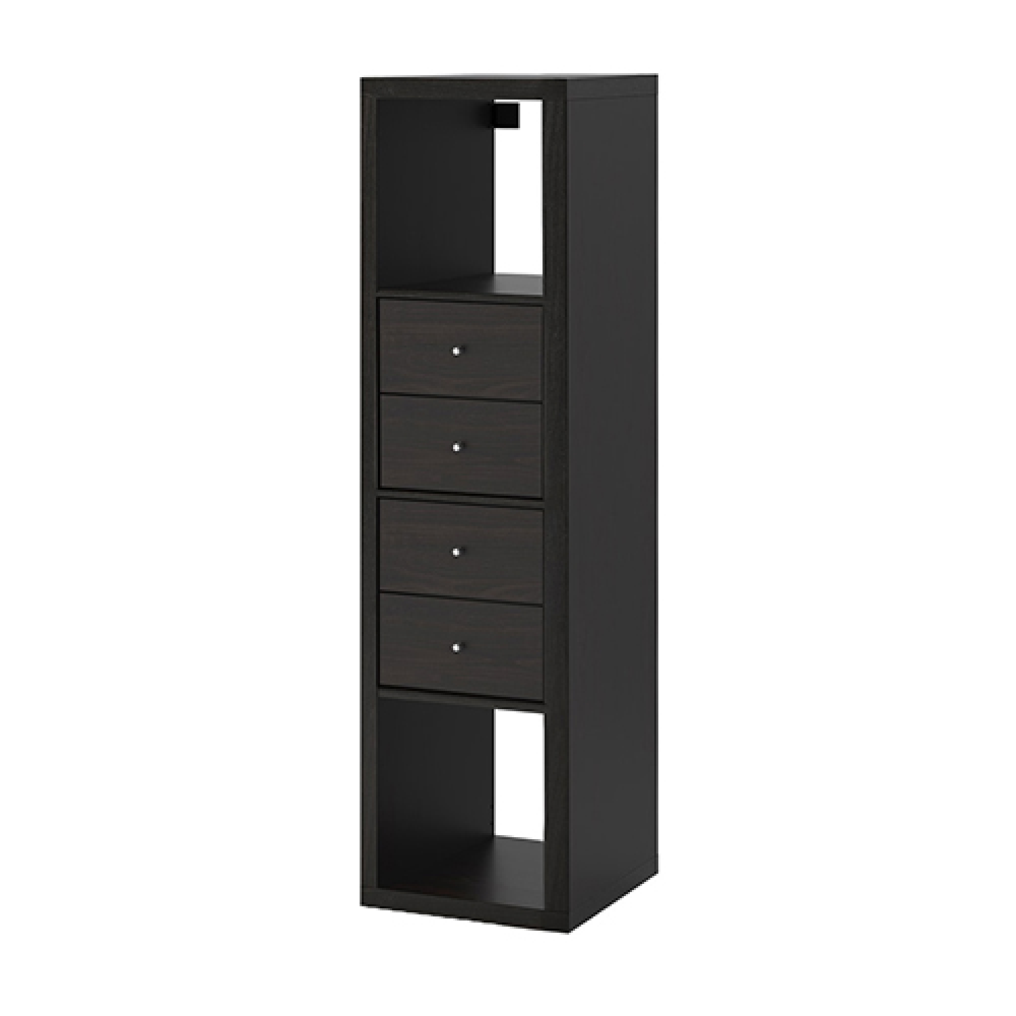 KALLAX shelving unit with 2 inserts, blackbrown IKEA Hong Kong and