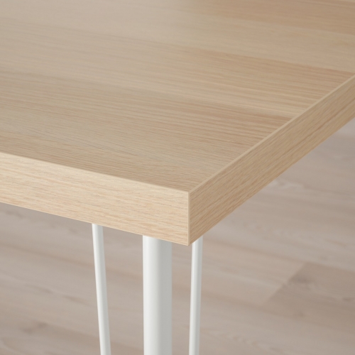 LAGKAPTEN table top, 200x60cm, white stained oak effect
