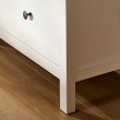 HEMNES glass-door cabinet with 3 drawers