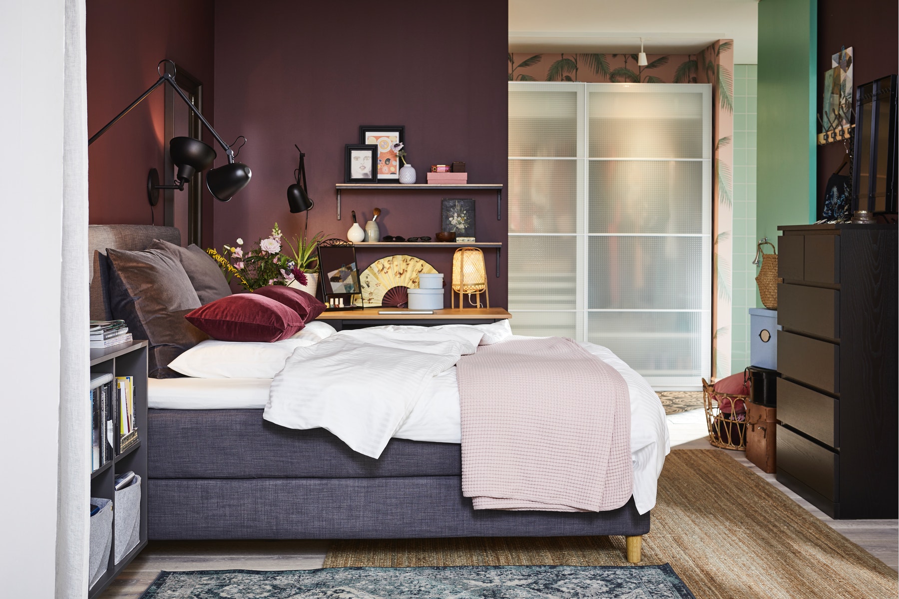 A hotel bedroom at home │ IKEA