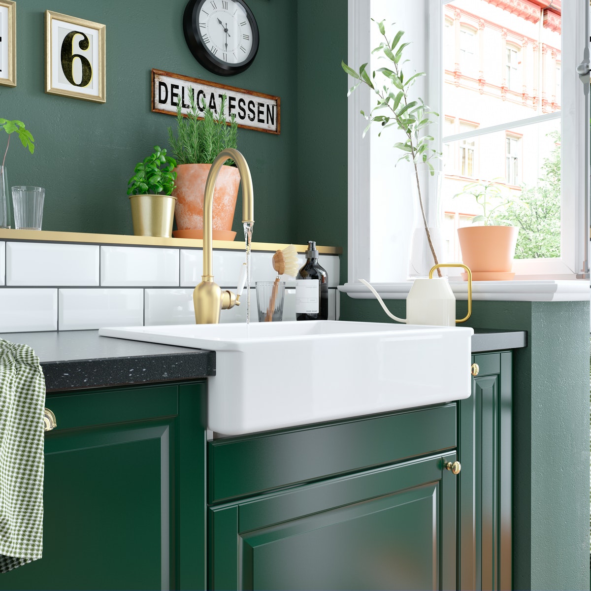 A green and fresh BODBYN kitchen │ IKEA