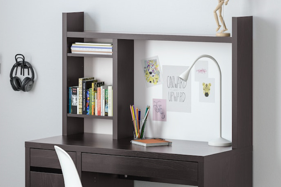 MICKE desk anthracite red 105x50 cm IKEA Hong Kong and Macau
