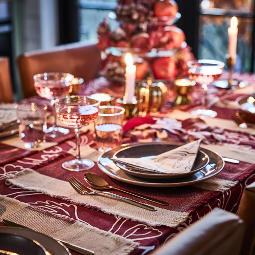 placemat and napkin, IKEA HÖSTAGILLE Collection