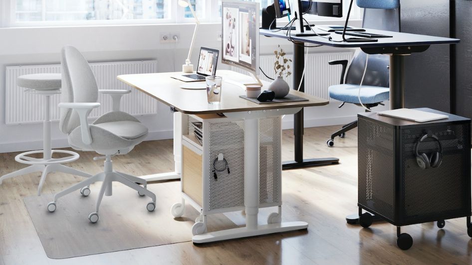 Adjustable computer cheap desk ikea