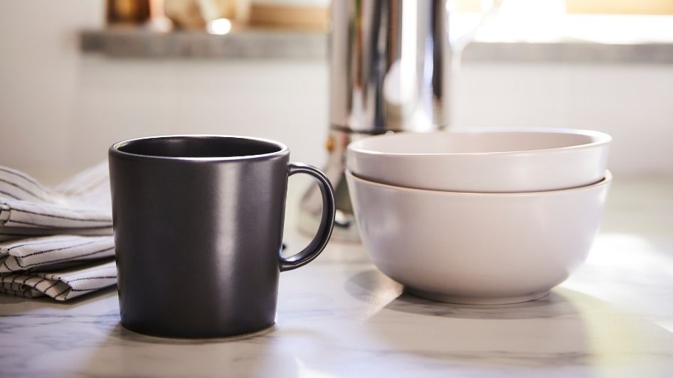 DINERA Mug, dark gray - IKEA