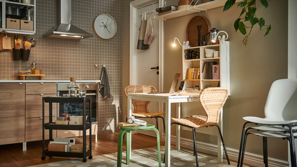 應對狹小空間挑戰的現代飯廳