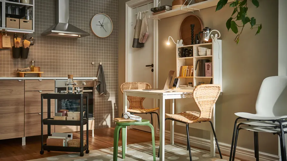 A modern, small-space dining room working double shifts