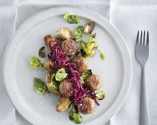 雞肉丸配椰菜仔