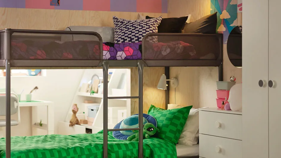 A two-in-one kids room to fit their unique personality and style