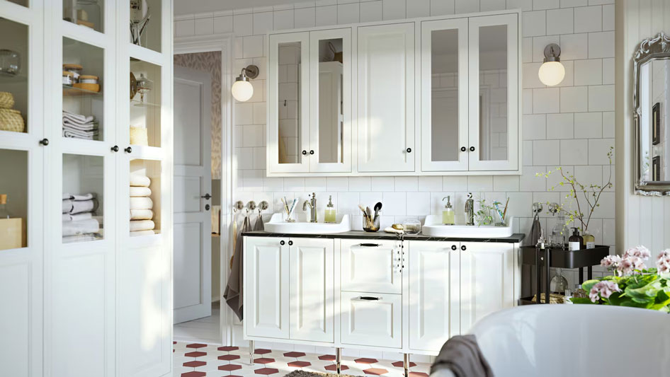 致敬傳統風格的典雅手工感浴室