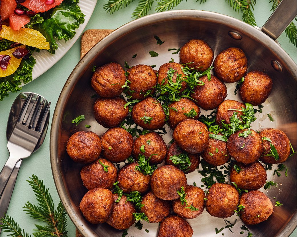 聖誕版植物素肉丸