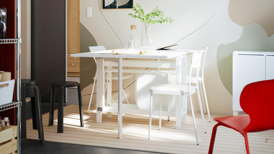 ​​​​​​​共享生活空間的現代北歐風格飯廳